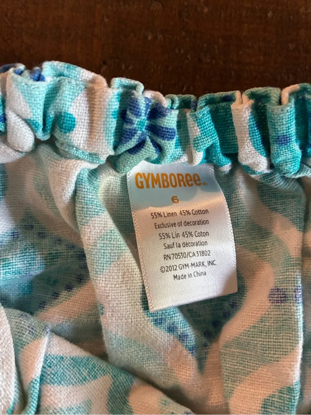 Gymboree Turquoise and White Patterned Sundress